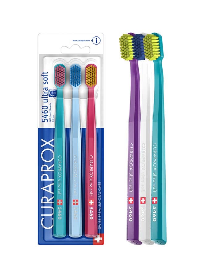CURAPROX CS 5460 ultra soft toothbrush, 3 pieces - Image 1